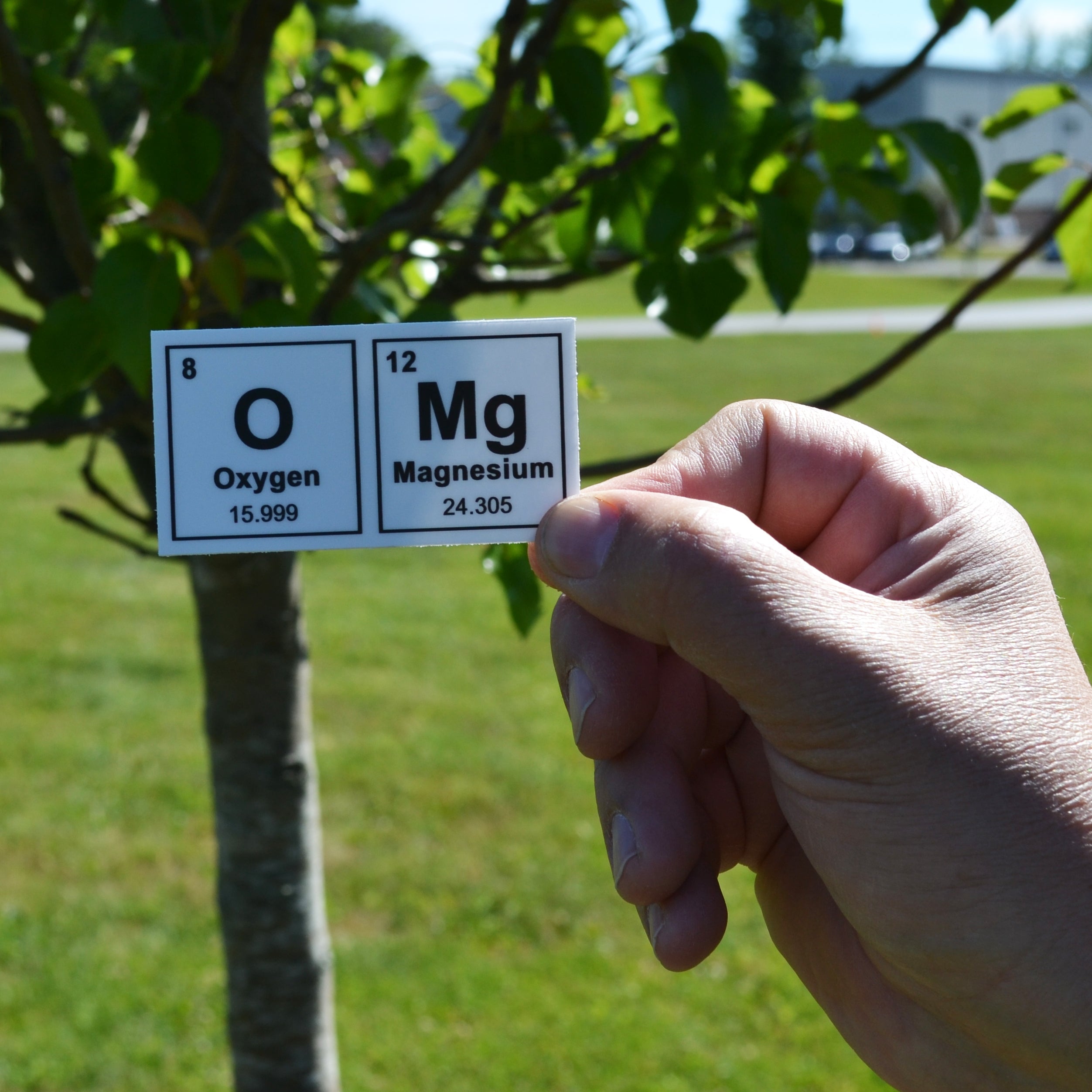 OMG Rectangular Premium Vinyl Sticker, 3 x 2 inch