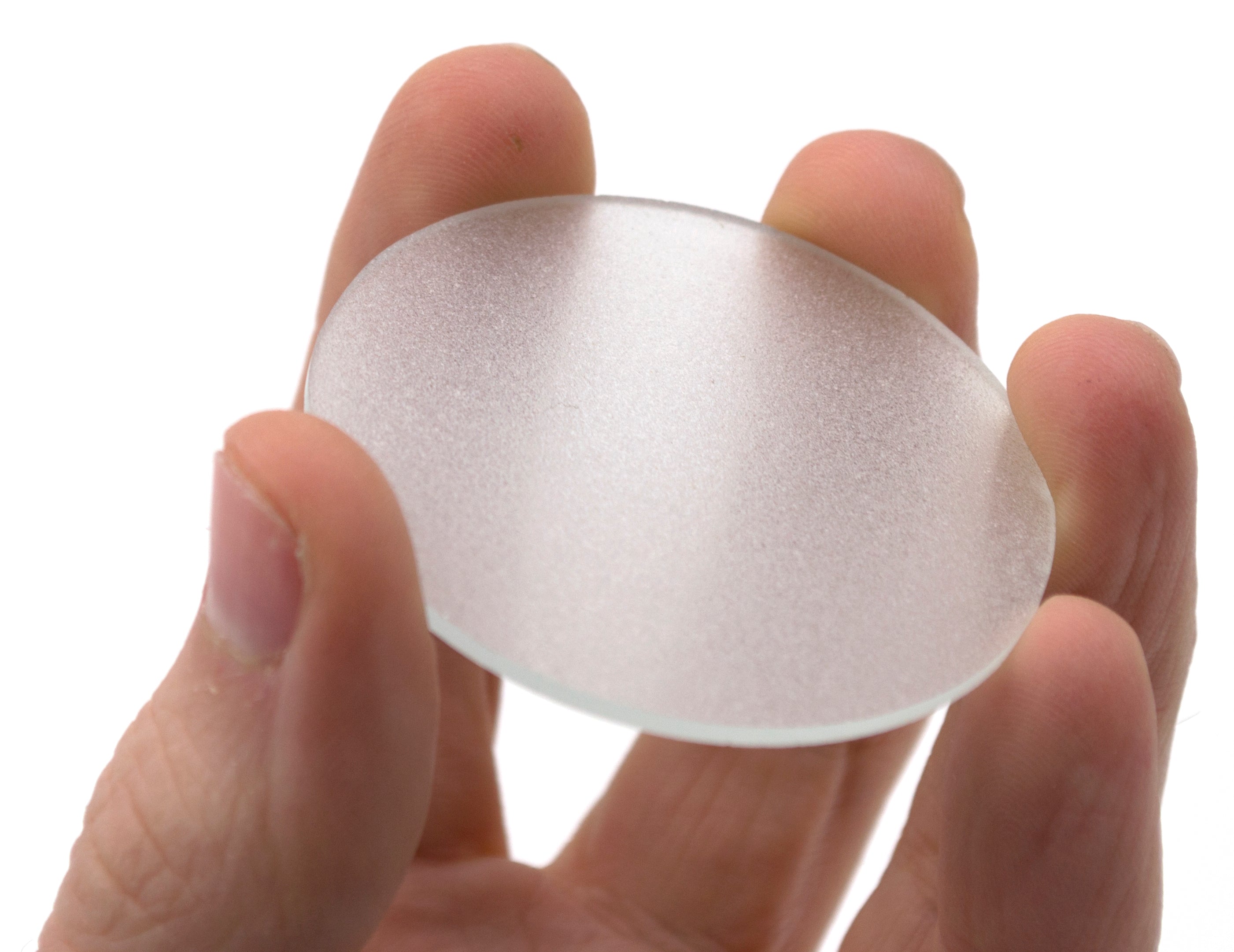 Frosted Glass Gas Jar Cover, 2 inch, 1.7mm Thick
