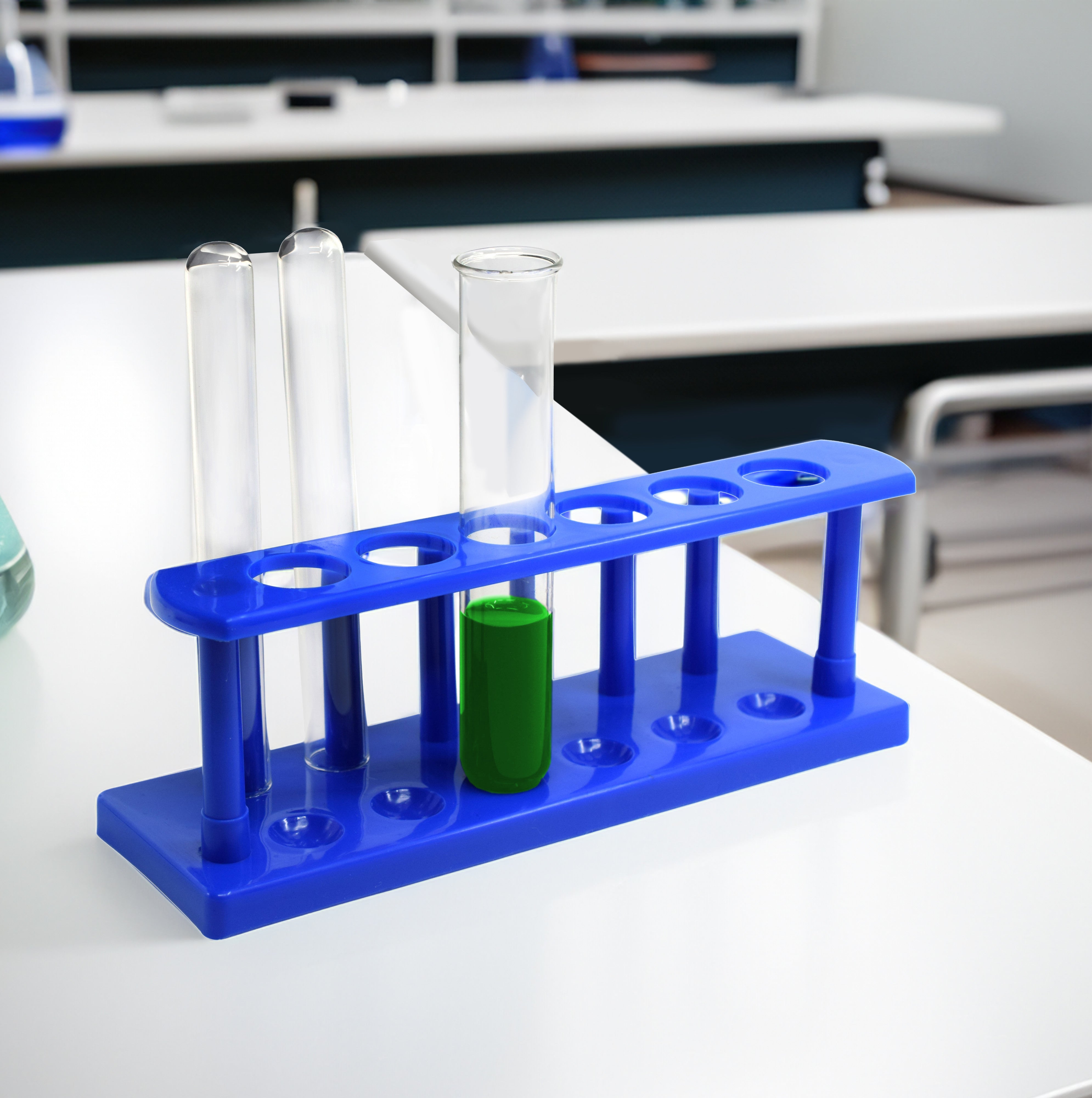 Polypropylene Test Tube Rack for 6 Tubes (25mm)