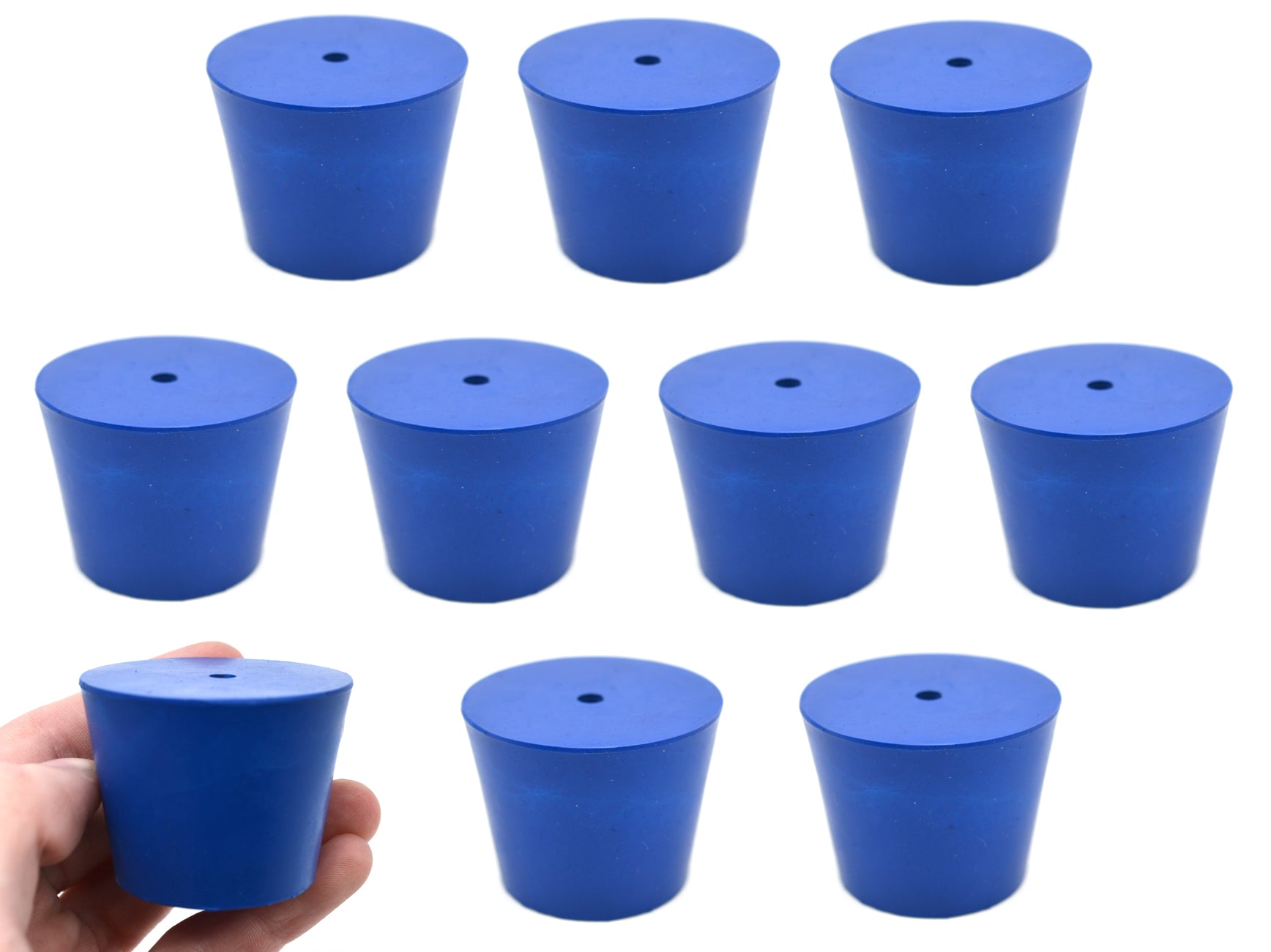 Neoprene Stopper with 1 Hole, 10-Pack