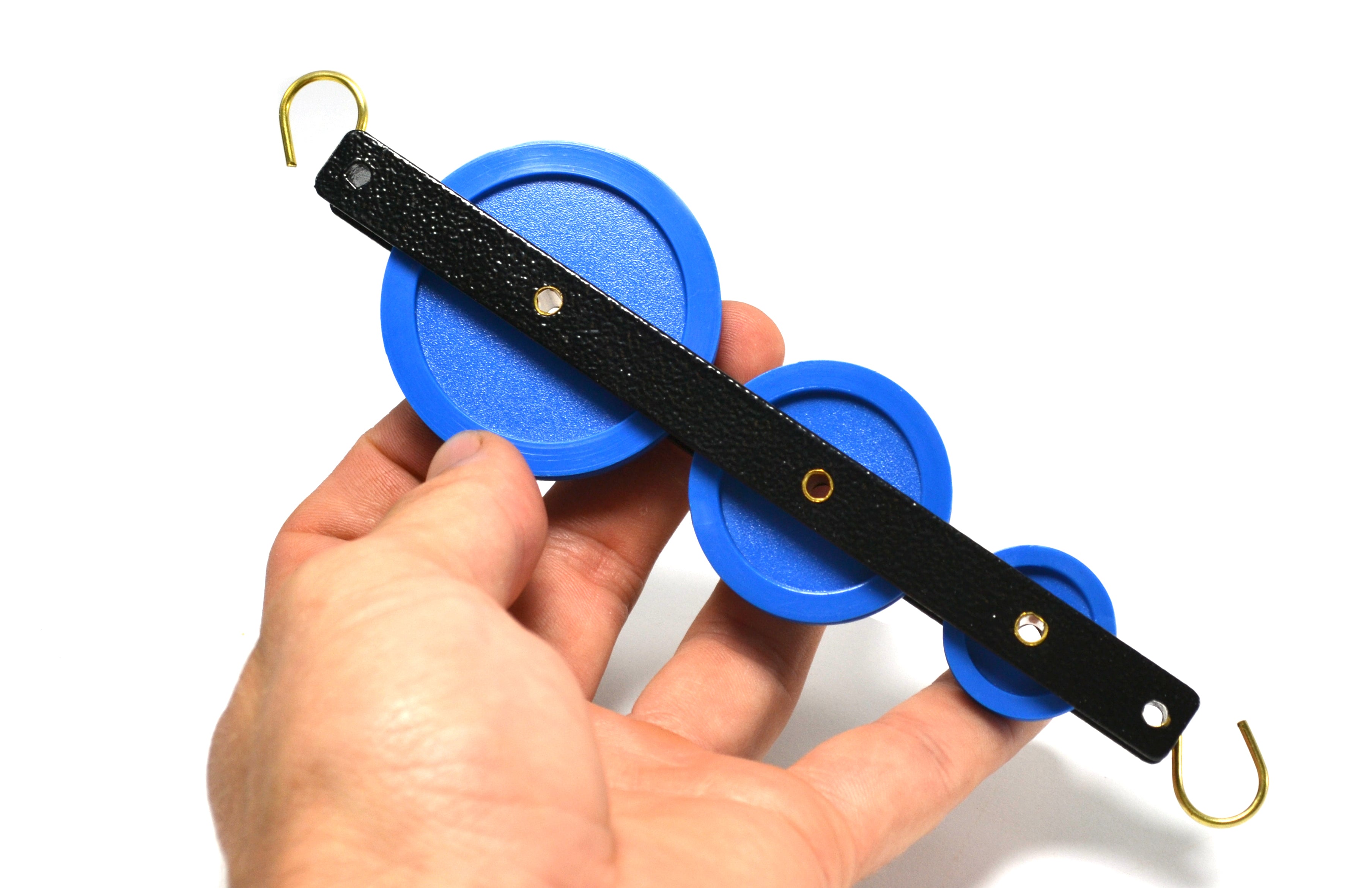 Triple-Long Plastic Pulley with Metal Frame
