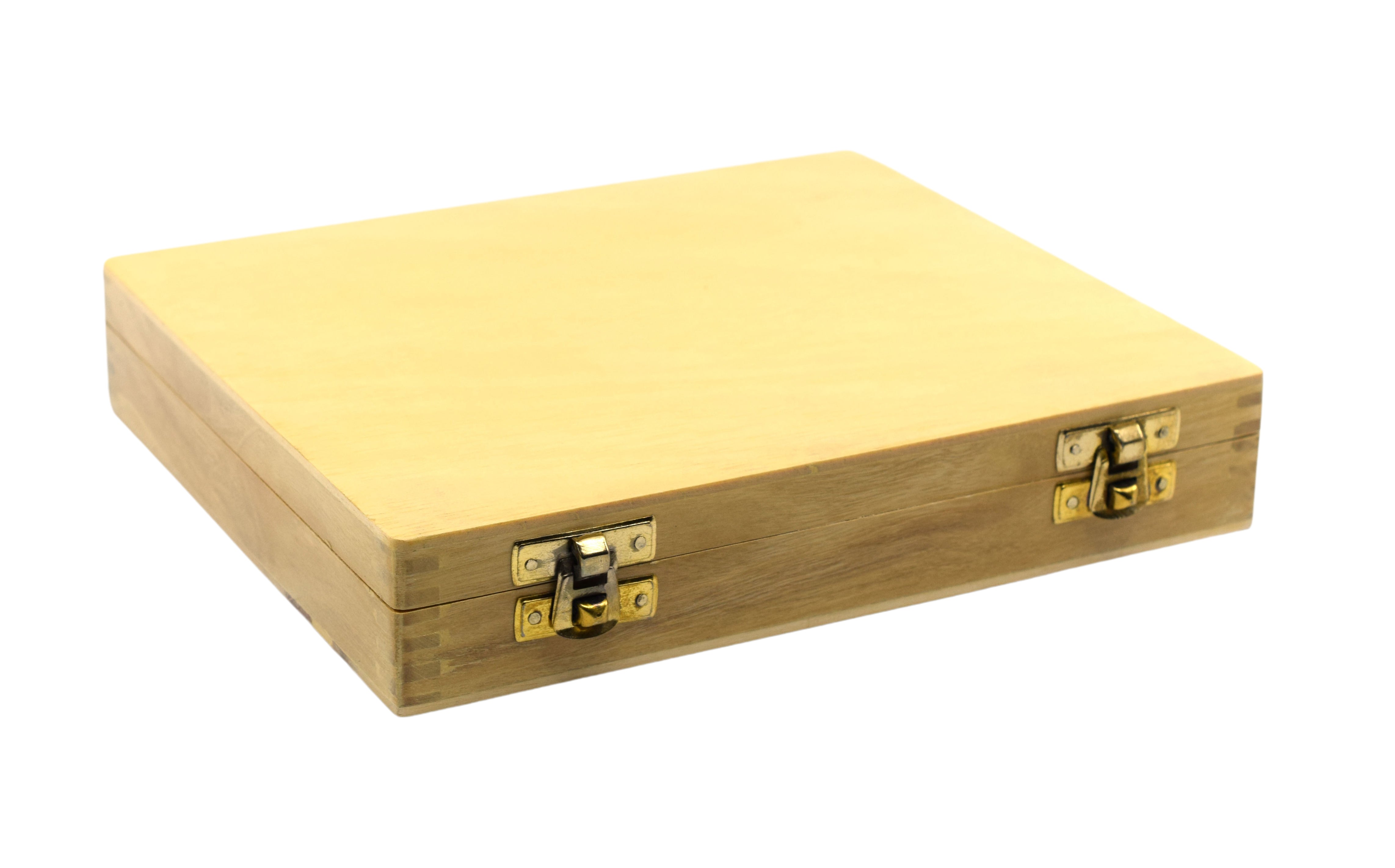7-Piece Acrylic Blocks Set, 25mm Thick, with Wooden Storage