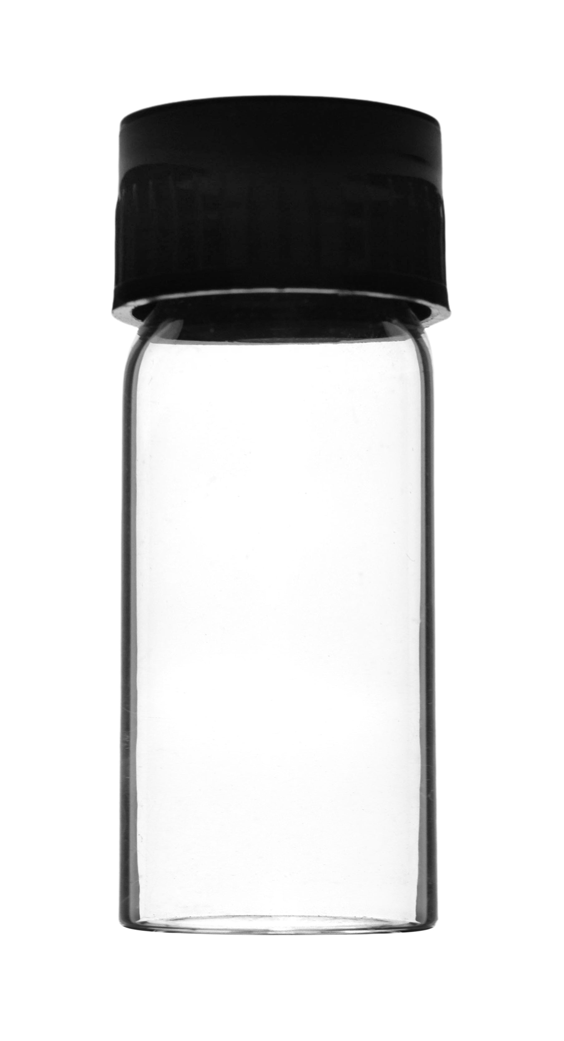 Flat Bottom Borosilicate Glass Test Tube with Bakelite Screw Cap, 5mL, 2.25"