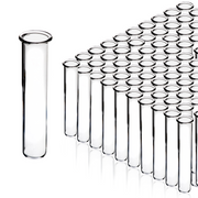 100-Pack Autoclavable Thin-Wall Test Tubes with Rim, 12mL, 100 x 16mm, Borosilicate Glass