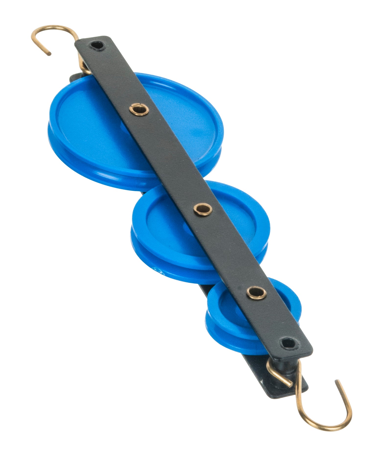 Triple-Long Plastic Pulley with Metal Frame