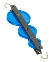 Triple-Long Plastic Pulley with Metal Frame