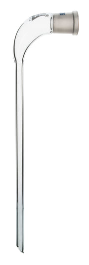Long Stem Receiver Delivery Adapter, 19/26 Socket, 200mm Body, Borosilicate Glass
