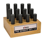 12-Piece PVC Density Cylindrical Bars Set with Wooden Storage