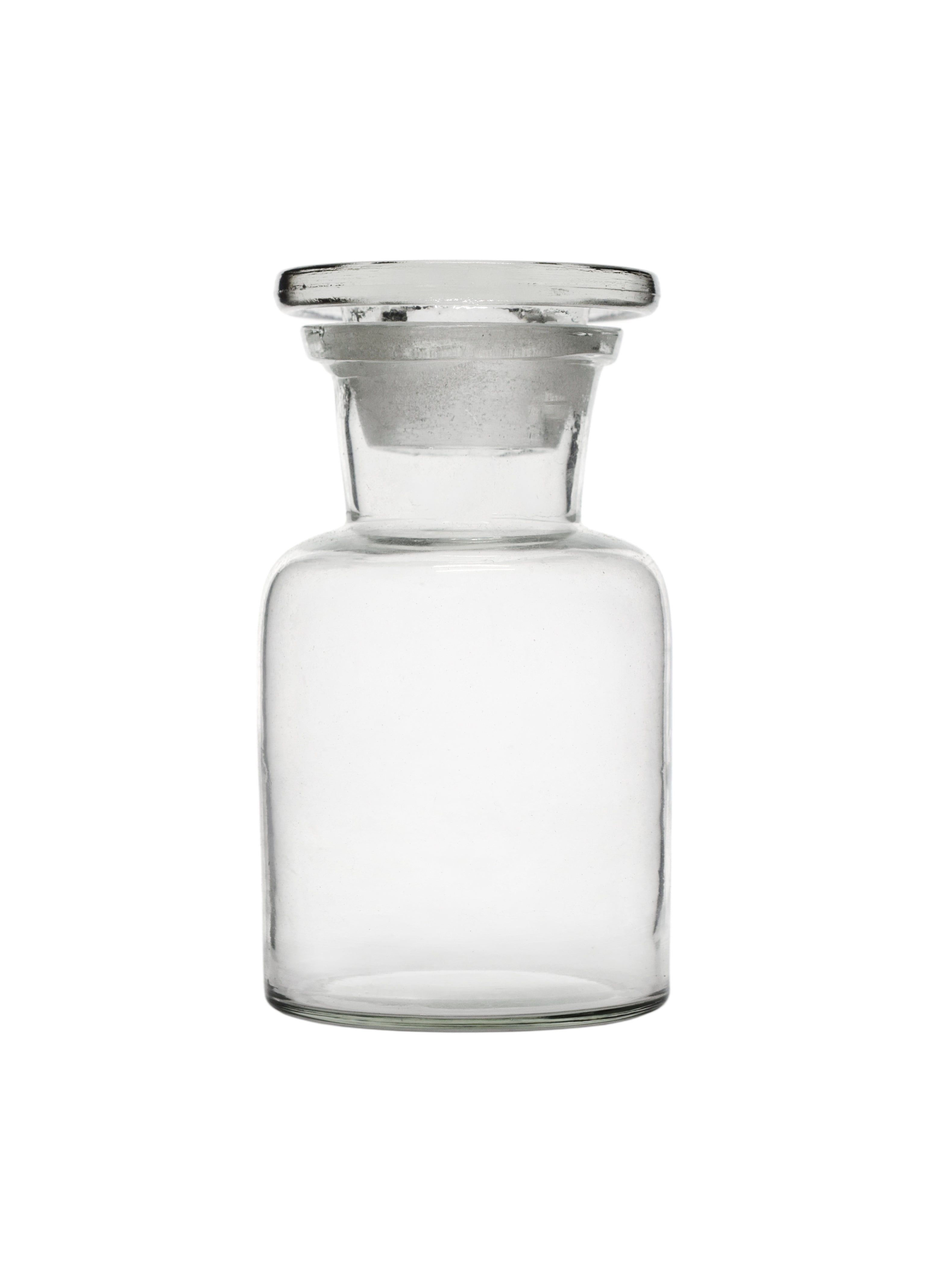Wide Neck Soda Lime Glass Reagent Bottle with Glass Stopper