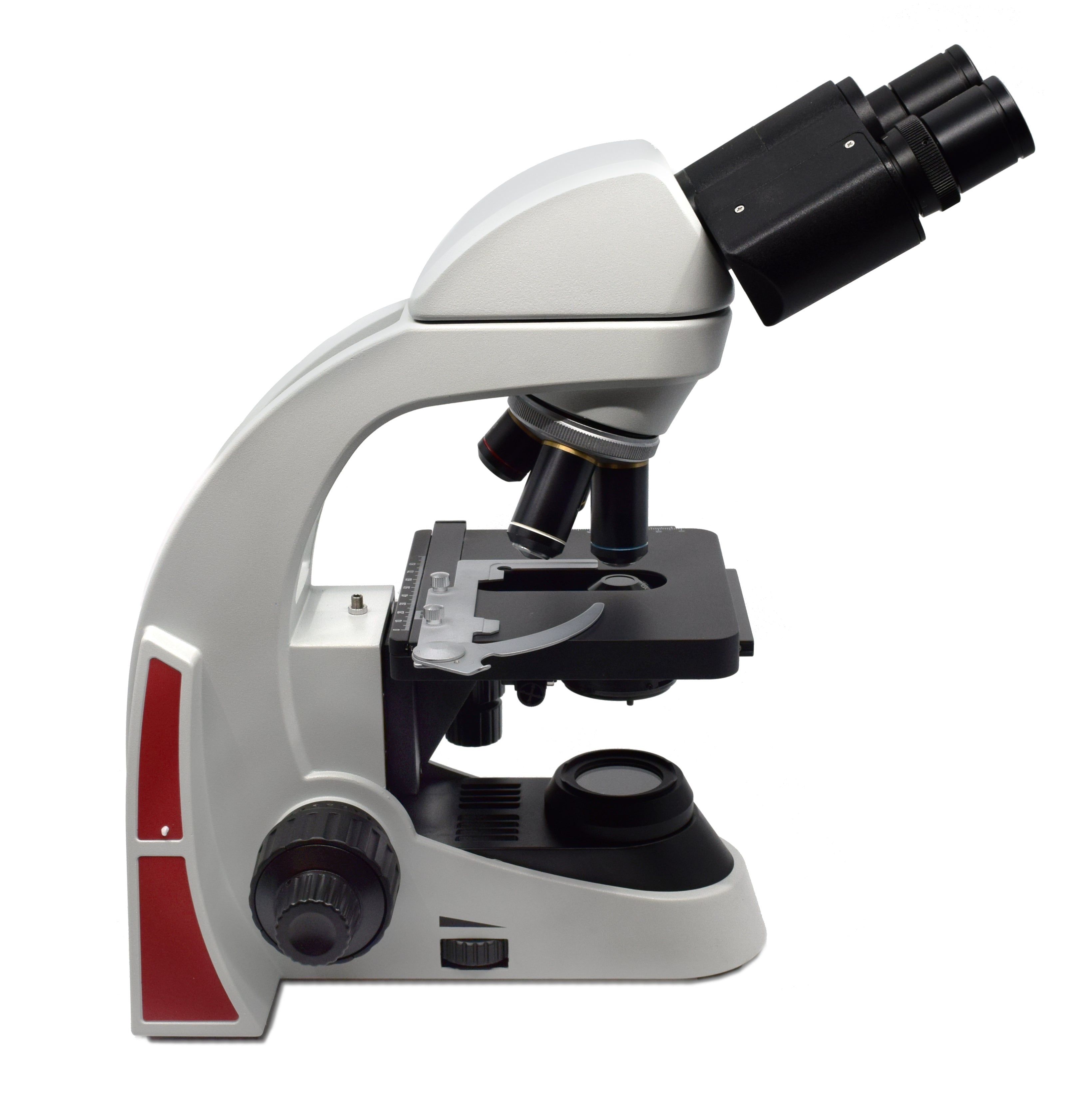 Premium Binocular Microscope with Siedentopf Head, 4X-100X with Color Corrected Optics