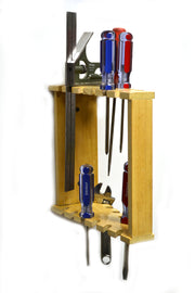 9" Wooden Tool Rack and Organizer