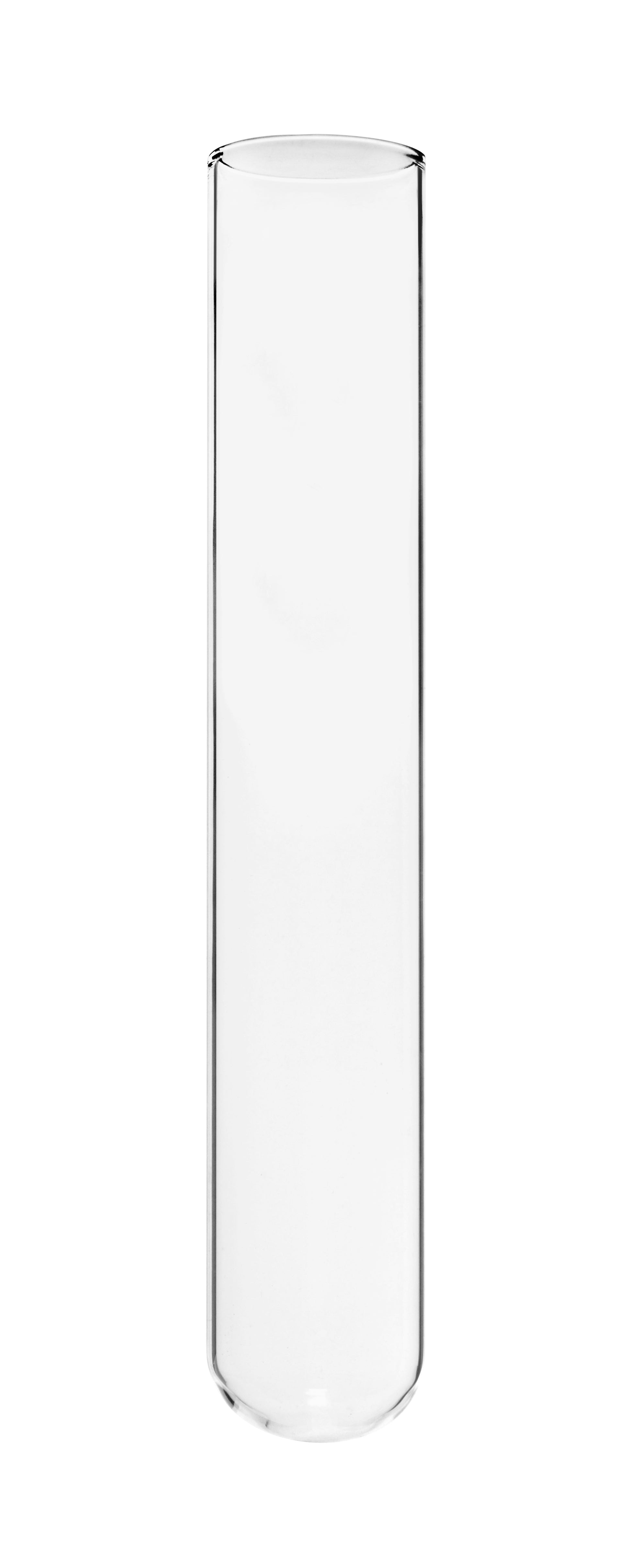 Rimless Thick Wall Borosilicate Glass Test Tube, 100-Pack
