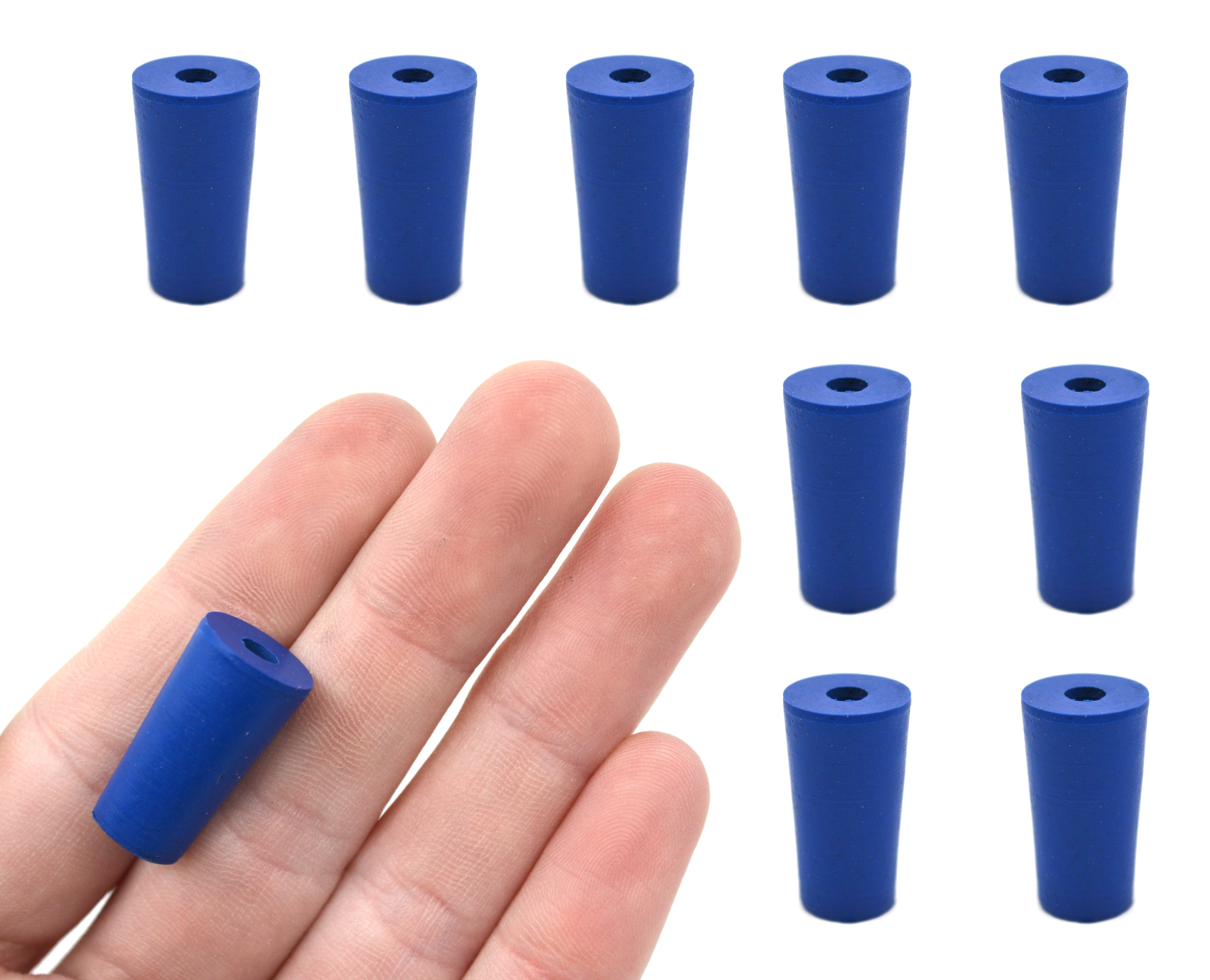 Neoprene Stopper with 1 Hole, 10-Pack