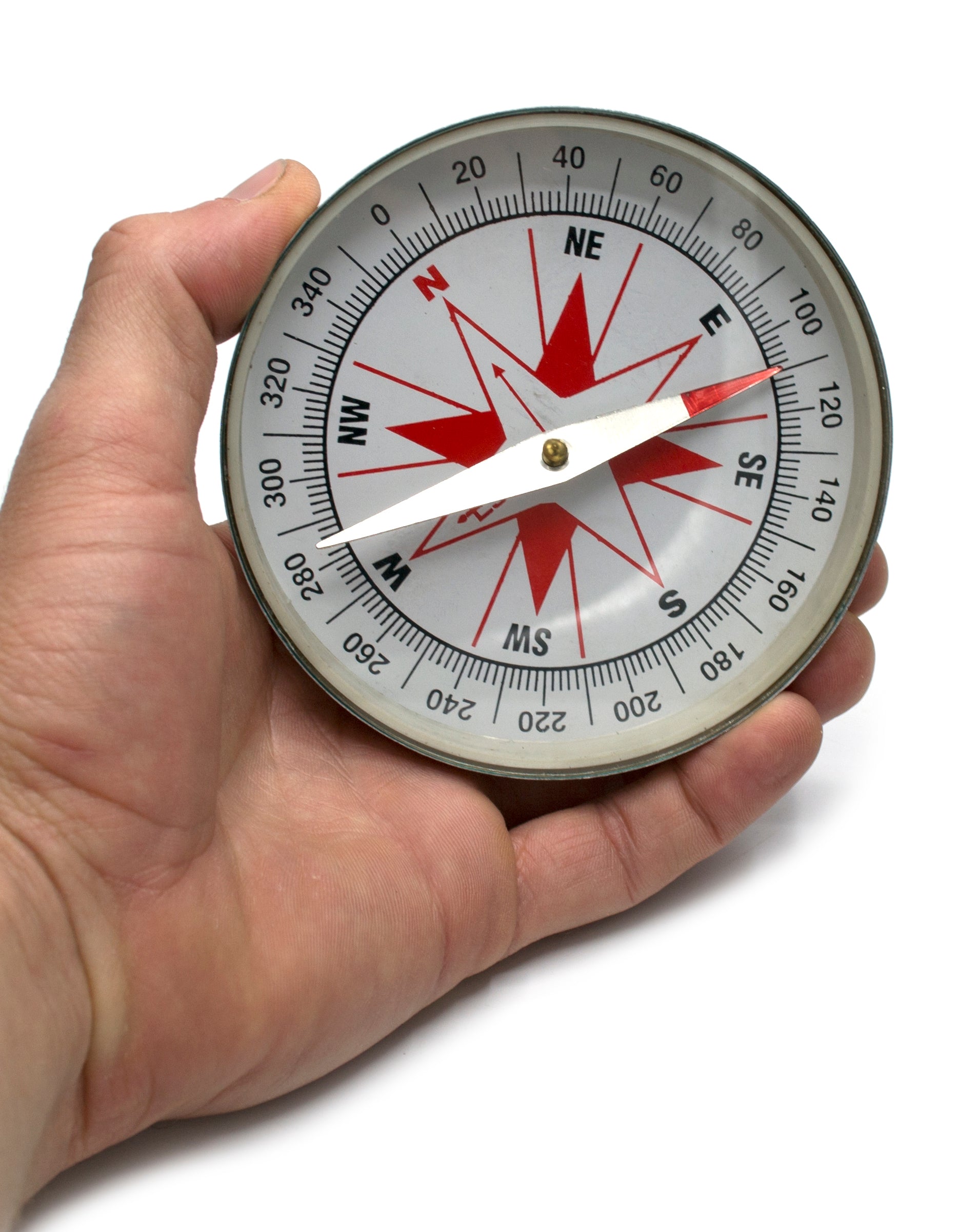 Aluminum Plotting Compass, 4" Diameter