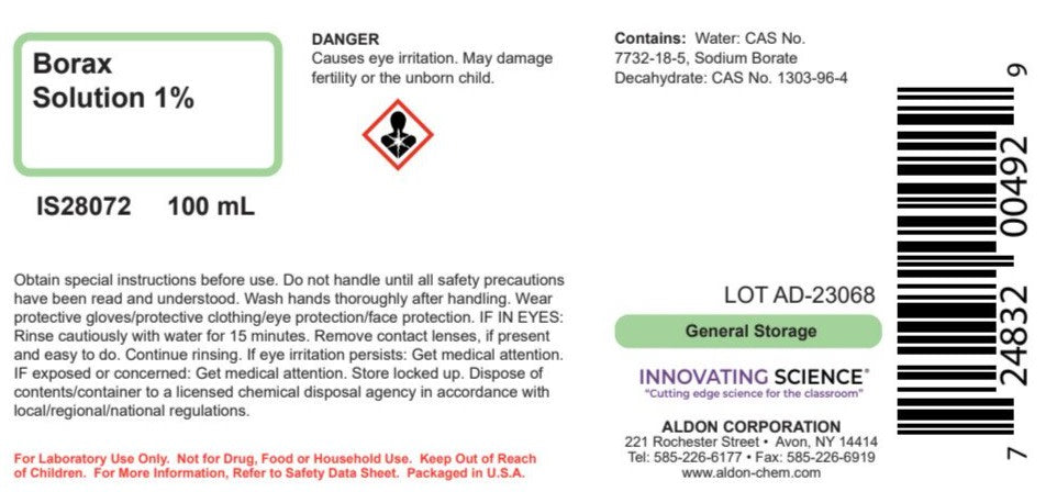 1% Borax Solution, 100mL