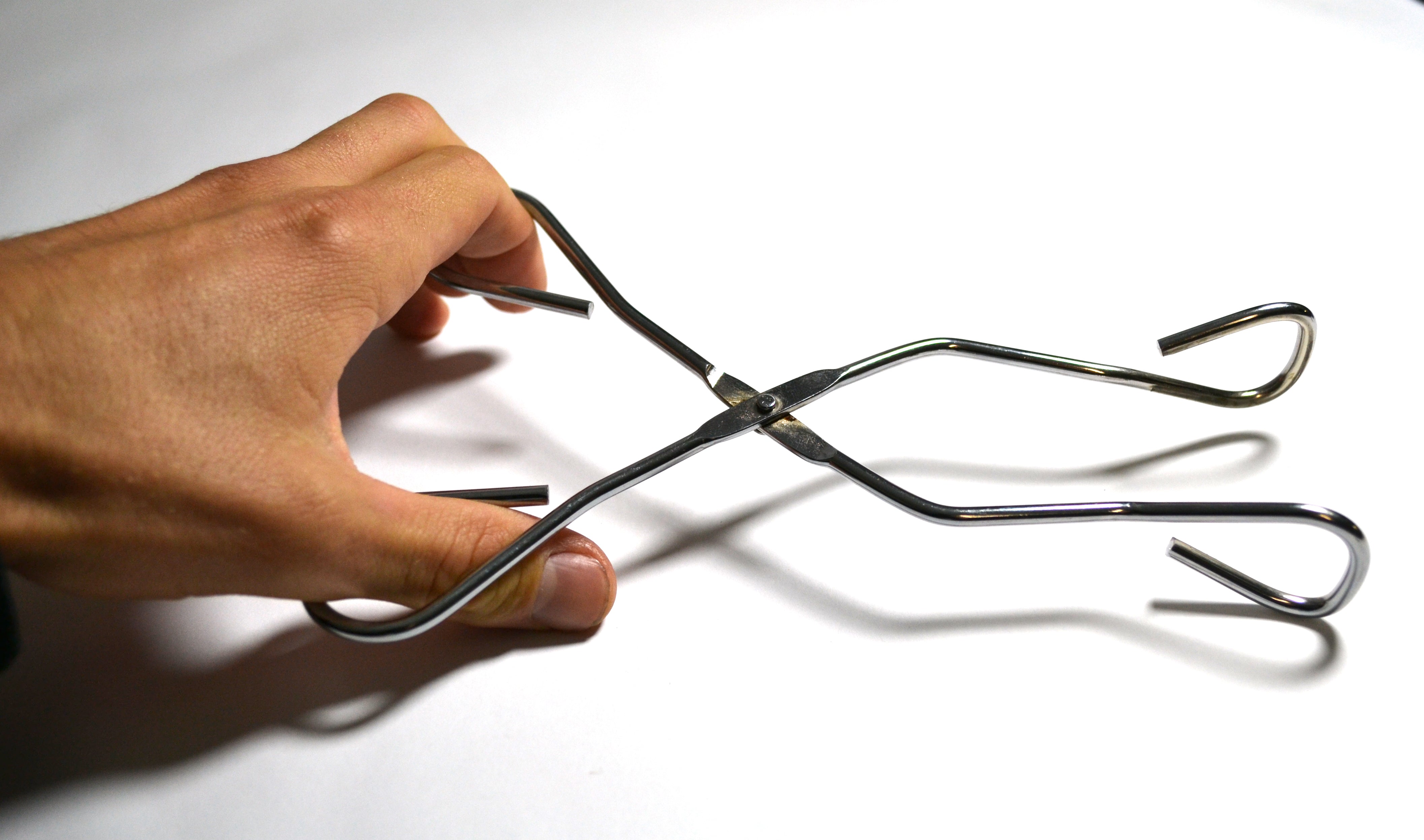 Nickel-Plated Steel Crucible Tongs