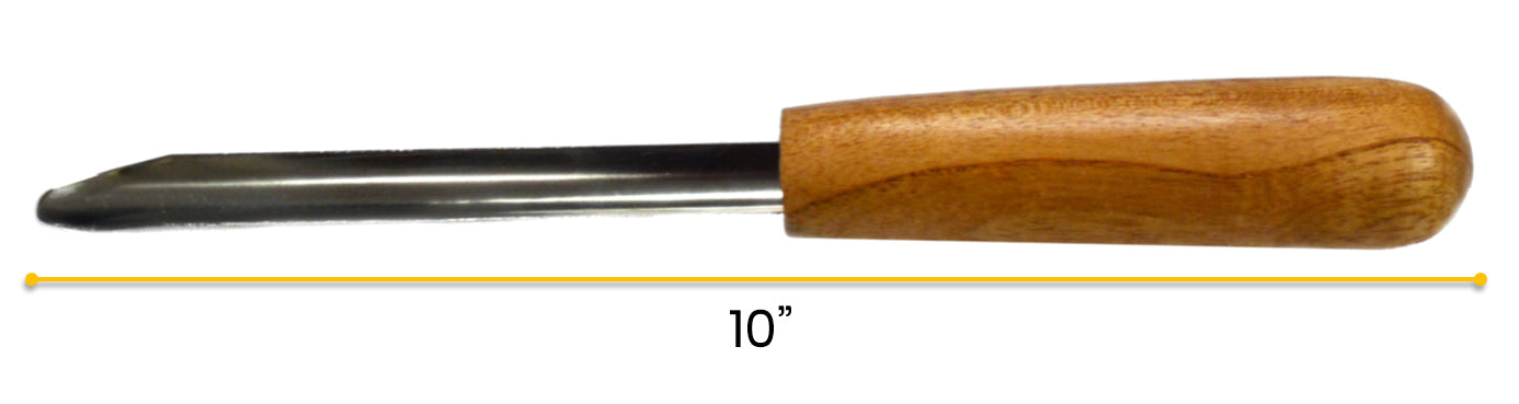 10" Stainless Steel Spatula Scoop with Wooden Handle