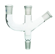 Three-Neck Borosilicate Glass Adapter, 19/26 Socket and 45/40 Cone