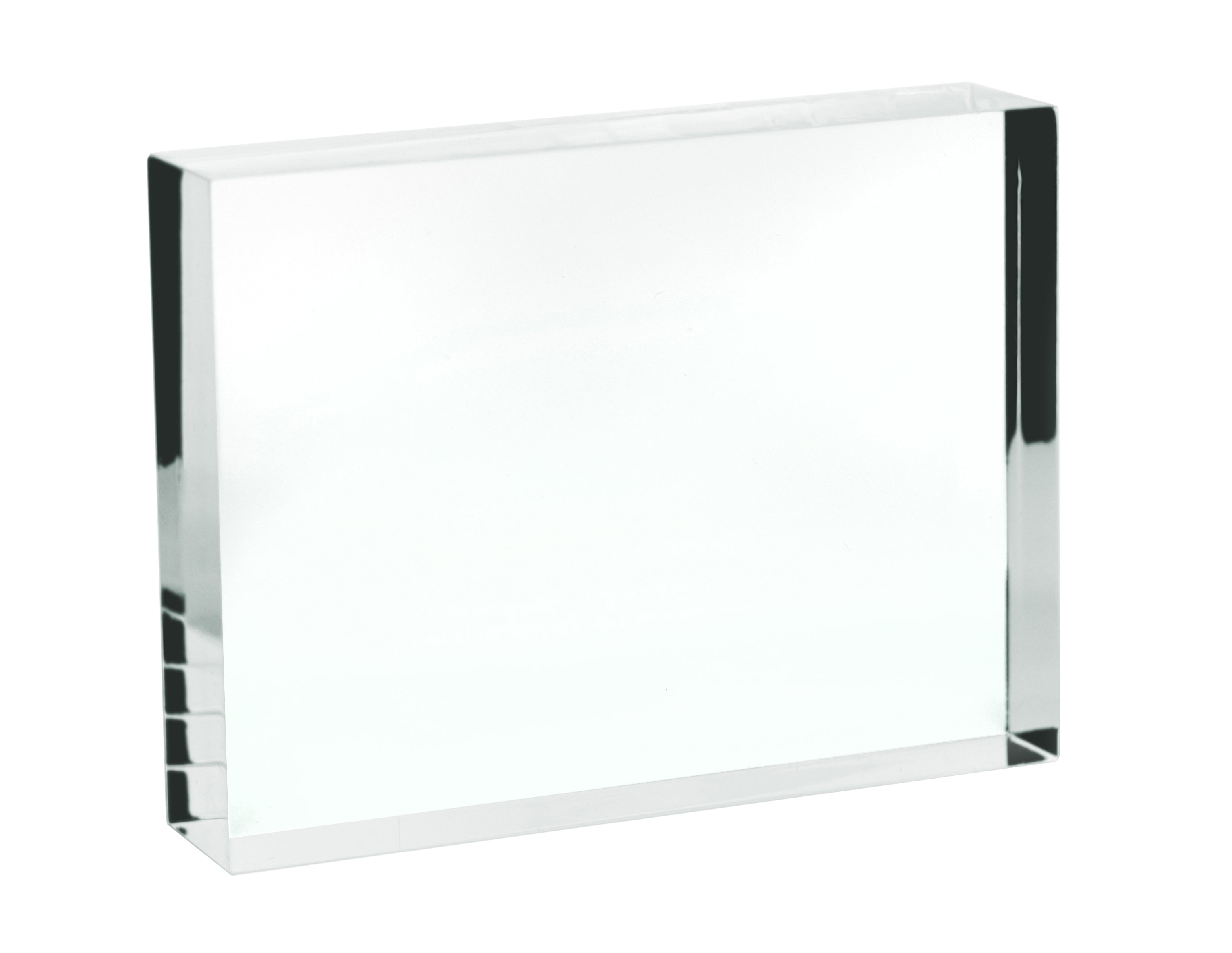 Rectangular Refraction Acrylic Block, 125 x 65 x 18mm