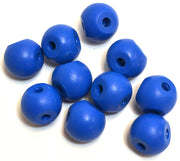 Blue Molecular Model Atom, 2.2cm, 3 Holes, 10-Pack