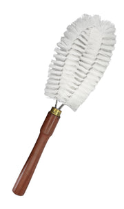 13.5" Nylon Bristle Cleaning Brush with Wooden Handle for up to 4" Glassware