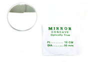 Concave Glass Mirror, 50mm Diameter, 100mm Focal Length