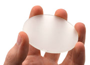 Frosted Glass Gas Jar Cover, 2.6 inch, 1.7mm Thick