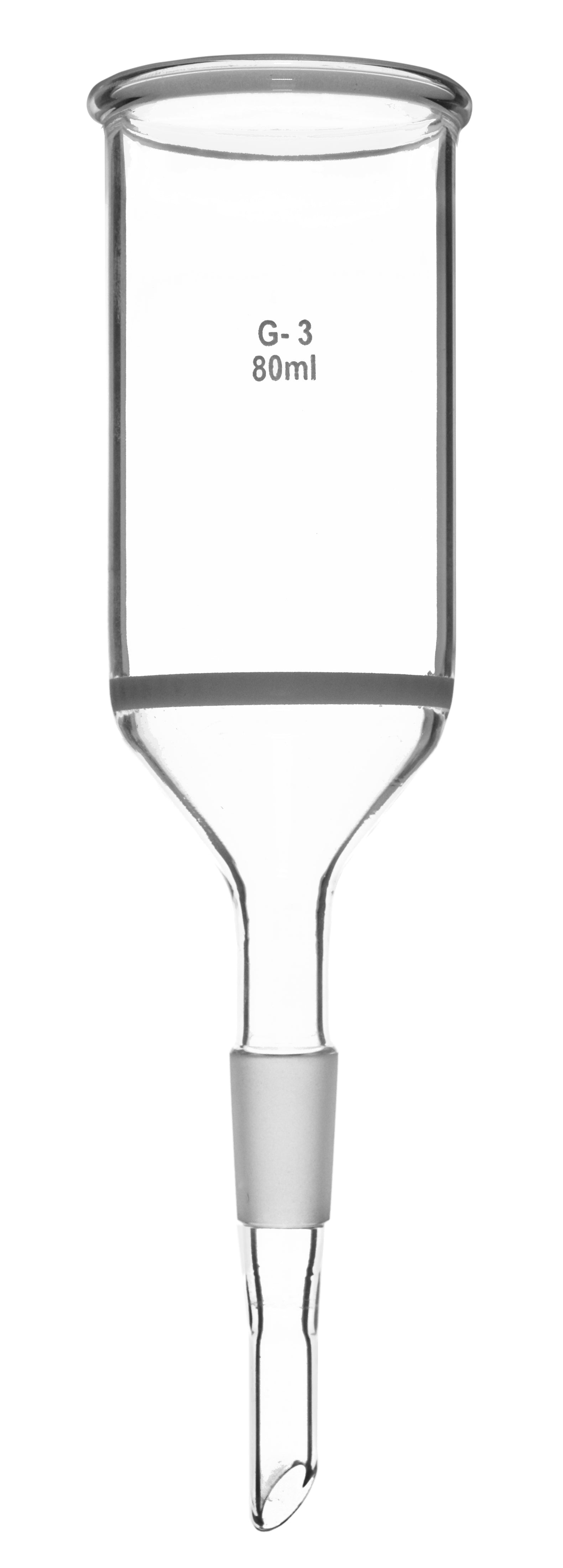 G-3 Porosity Borosilicate Glass Buchner Funnel with Jointed Stem