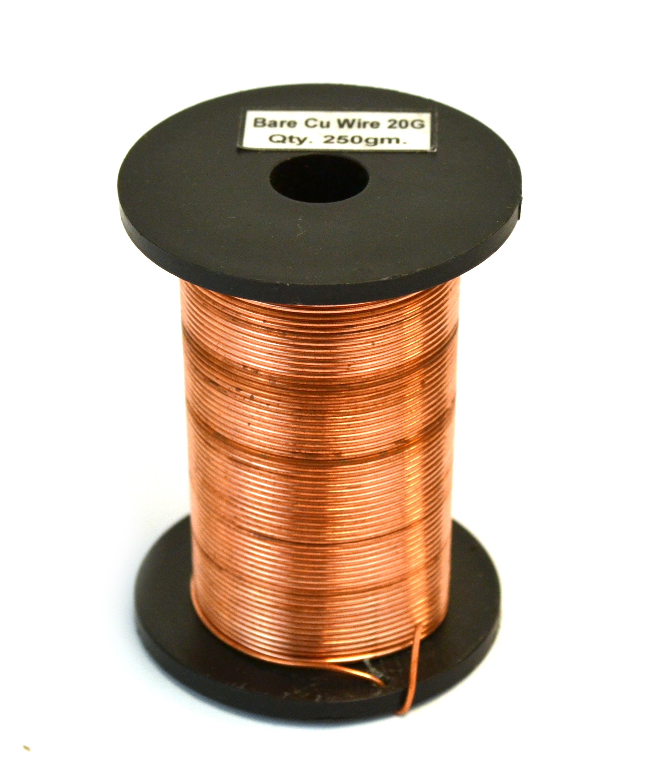 20 SWG Bare Copper Wire, 140ft Reel (0.91mm Dia)