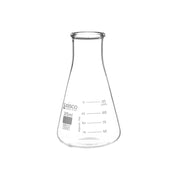ASTM Wide Neck Borosilicate Glass Erlenmeyer Flask with Dual Scale