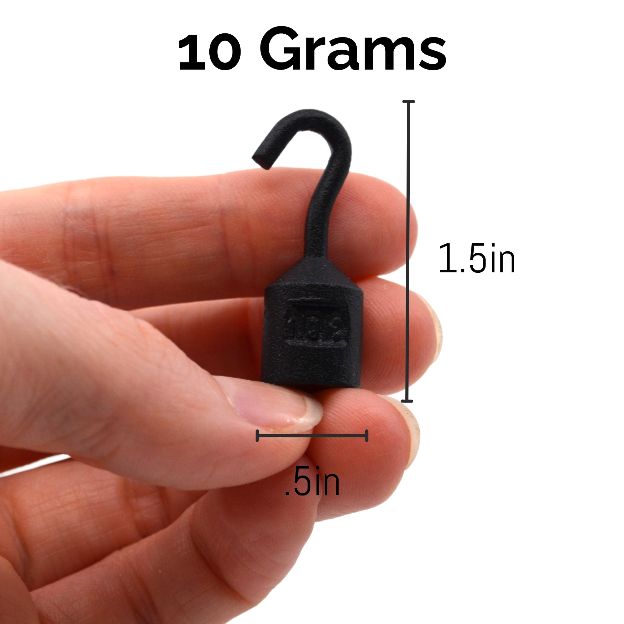 10g Iron Cylindrical Hooked Weight