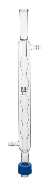 Borosilicate Glass Allihn Bulb Condenser with Threaded Joints