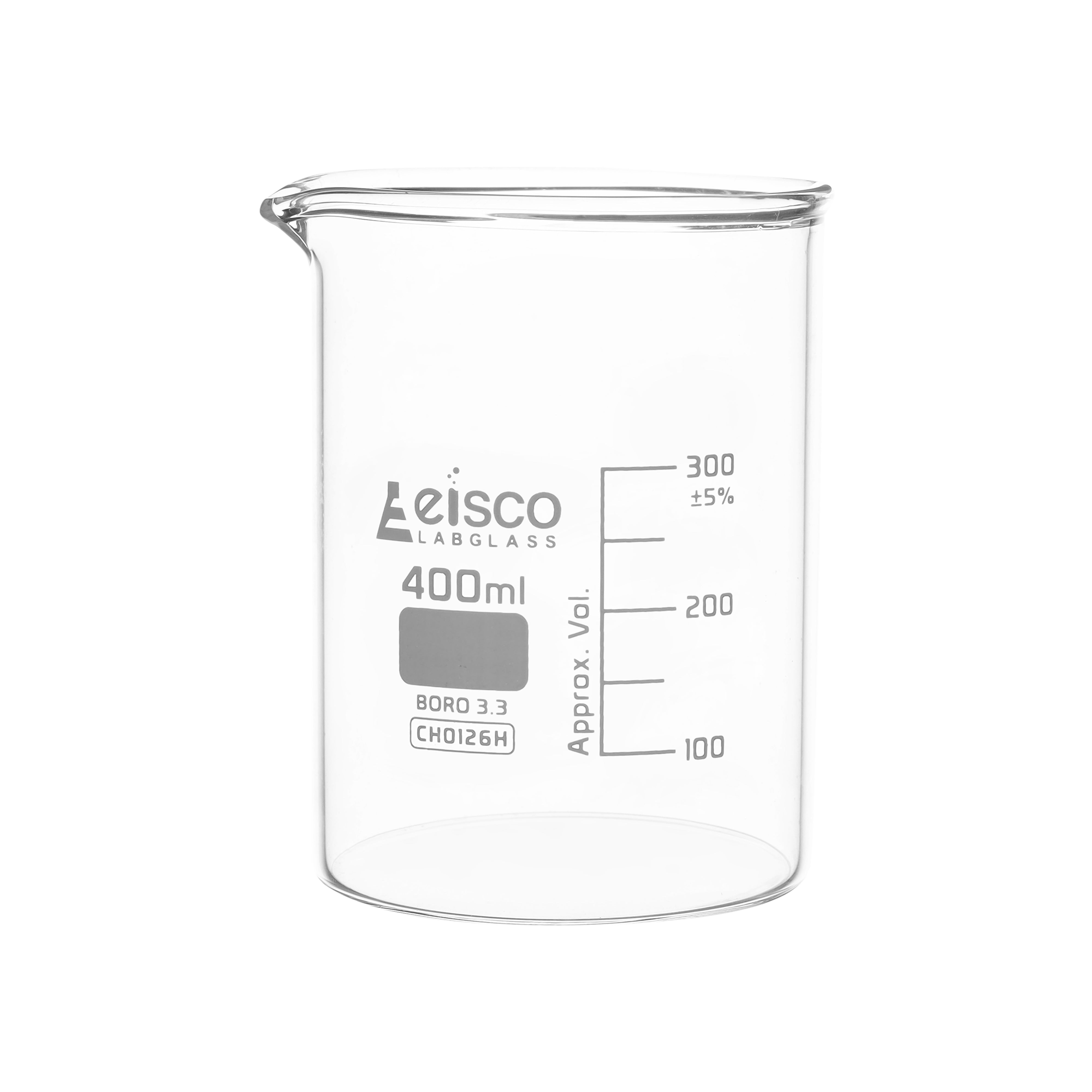 Low Form Borosilicate Glass Beaker with Spout