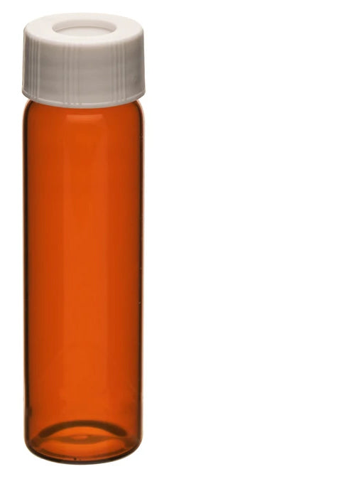 ASTM Class B Amber Borosilicate Glass VOA/TOC Vial with PP Cap