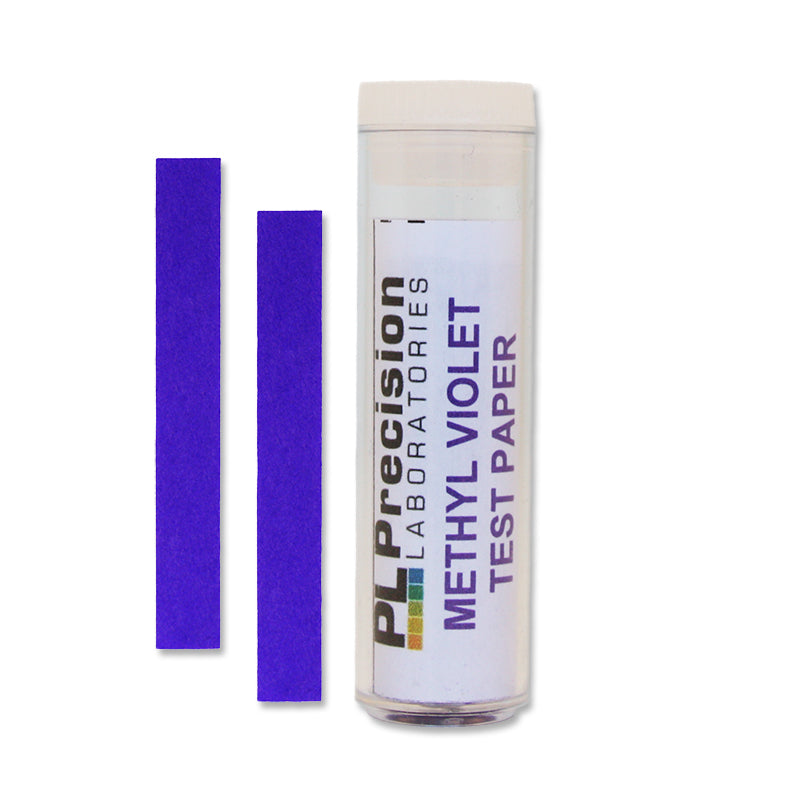 Methyl Violet Test Strips, Narrow Range pH 0.2-2.0, 100-Vial