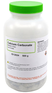 Laboratory Grade Marble Chips Calcium Carbonate, 500g