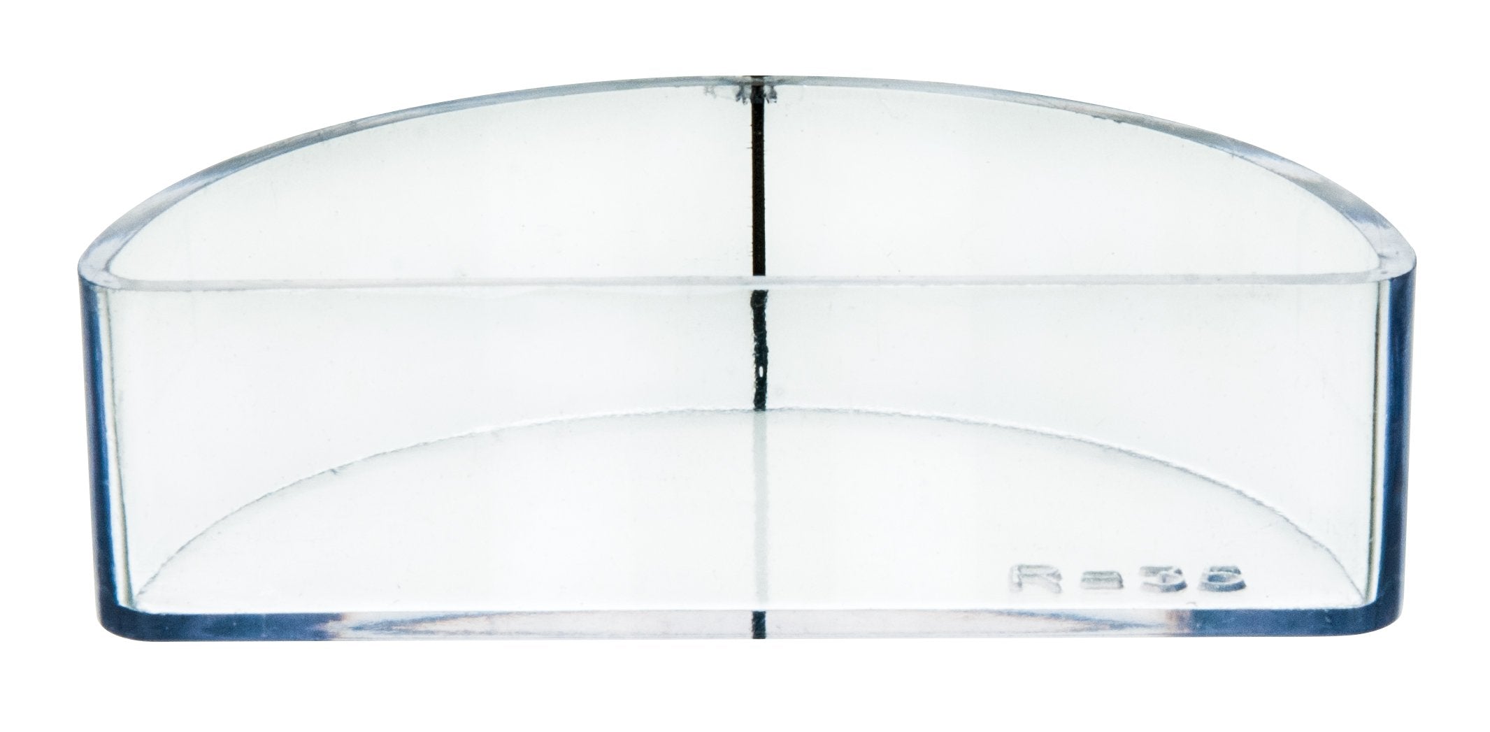 Hollow Acrylic Semi-Circle for Refraction Index Study, 3 x 1.5 x 1.75"
