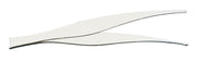 Chrome-Plated Brass Curved Forceps for Balance Weights, 90mm