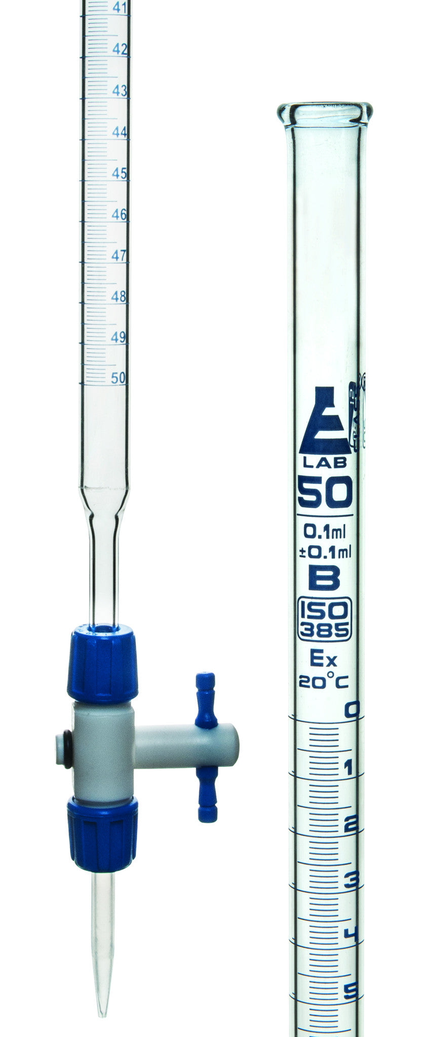 Modular Class A Borosilicate Glass Burette with PTFE Stopcock