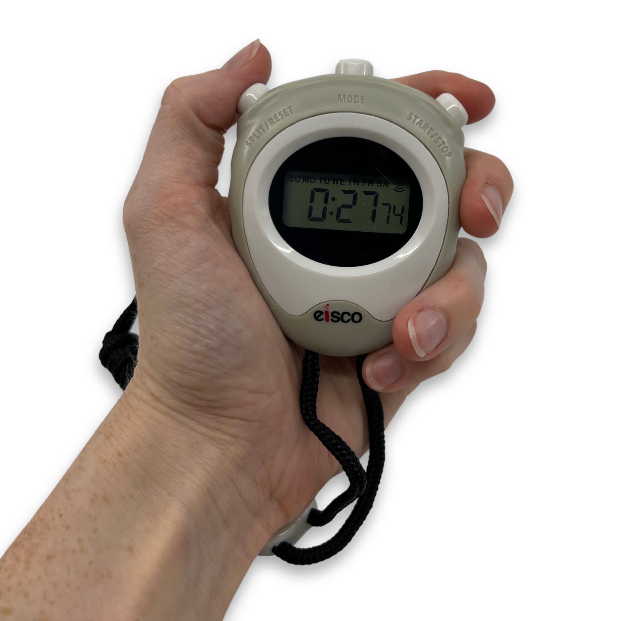 Digital Quartz Stopwatch, 1/100 Second Precision