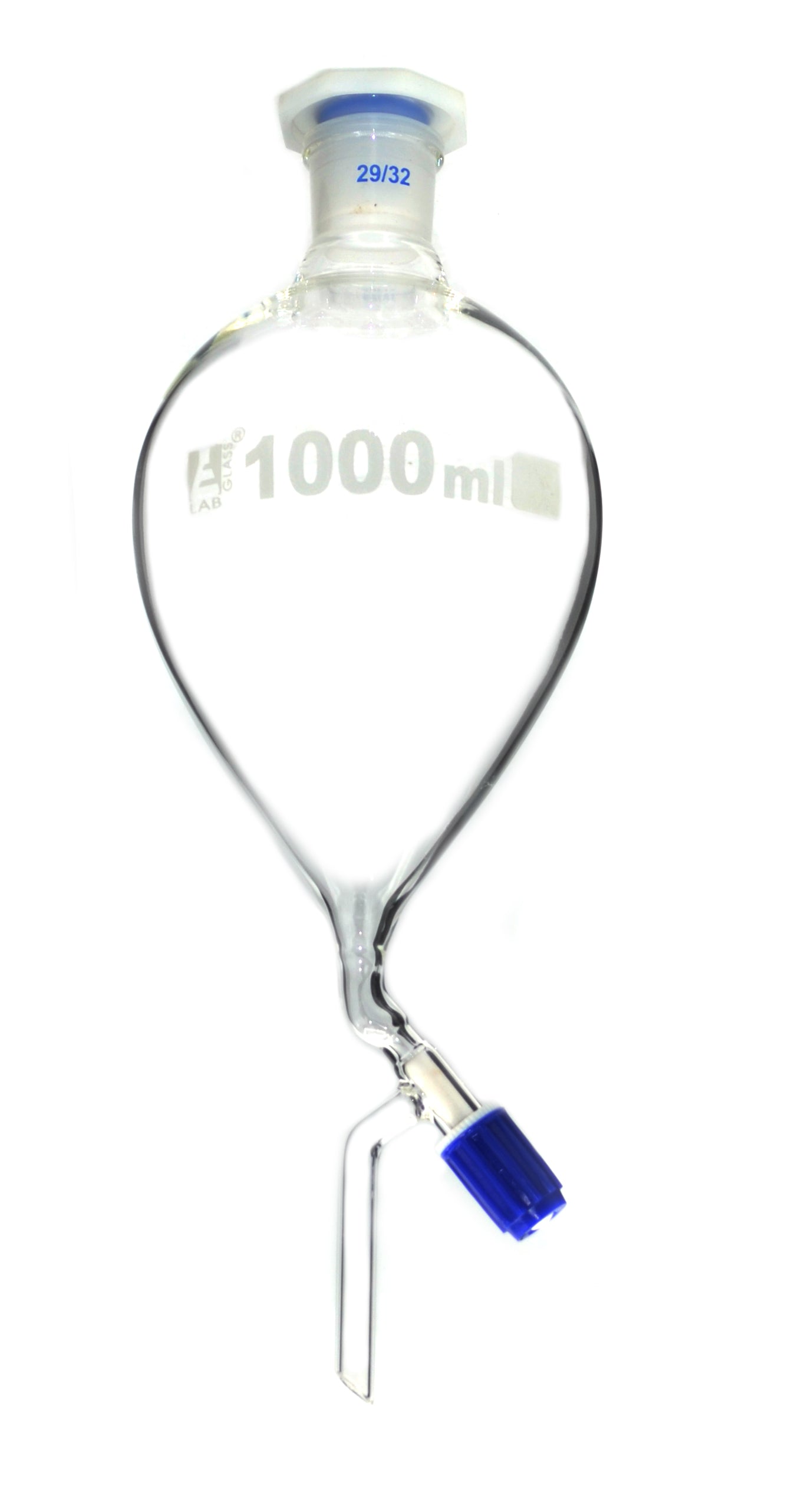 Pressure Equalizing Pear Shape Borosilicate Glass Separating Funnel with Rotaflow Stopcock