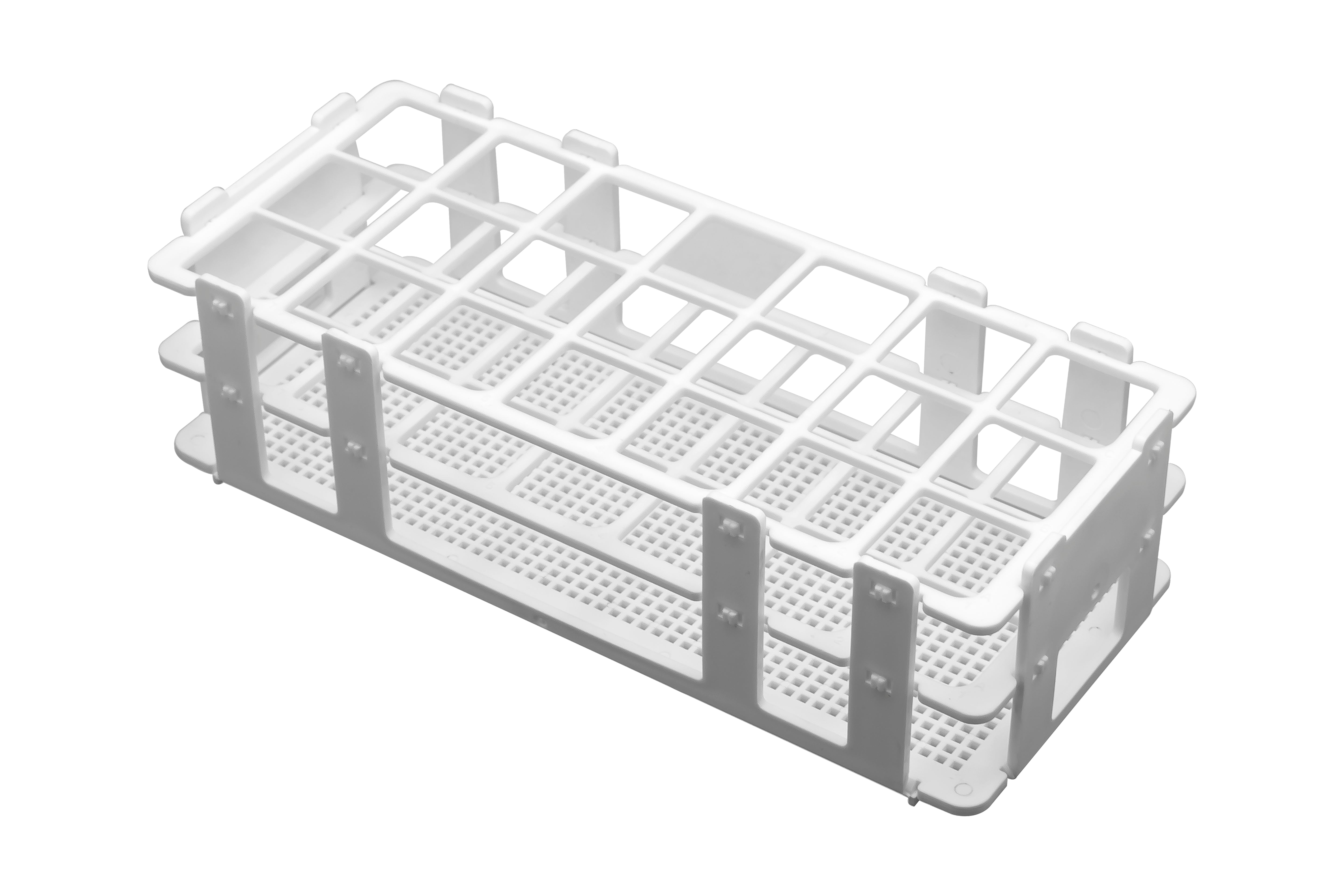 Polypropylene Autoclavable Test Tube Rack for 21 x 30mm Tubes
