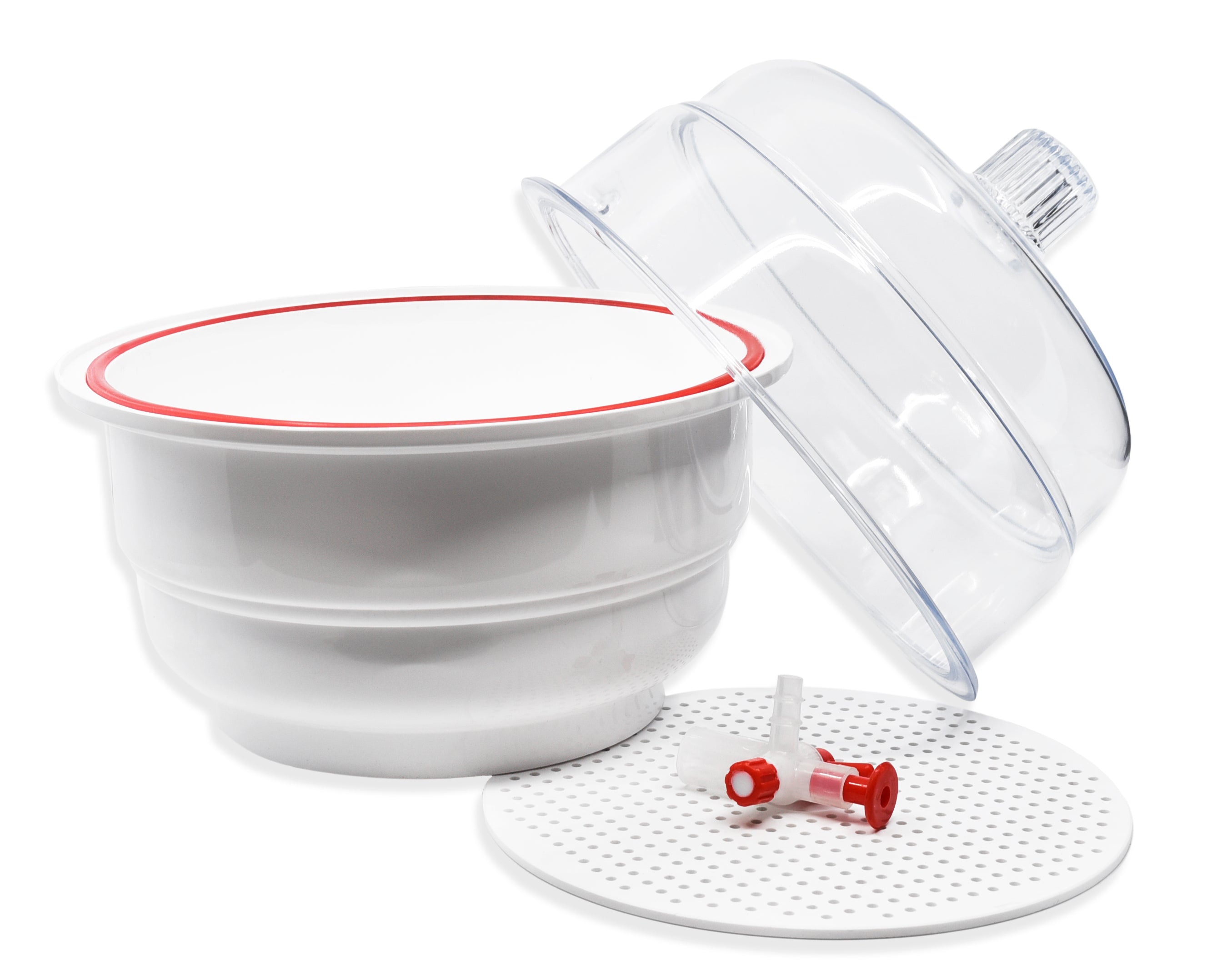 Autoclavable Polypropylene Vacuum Desiccator with PTFE Stopcock