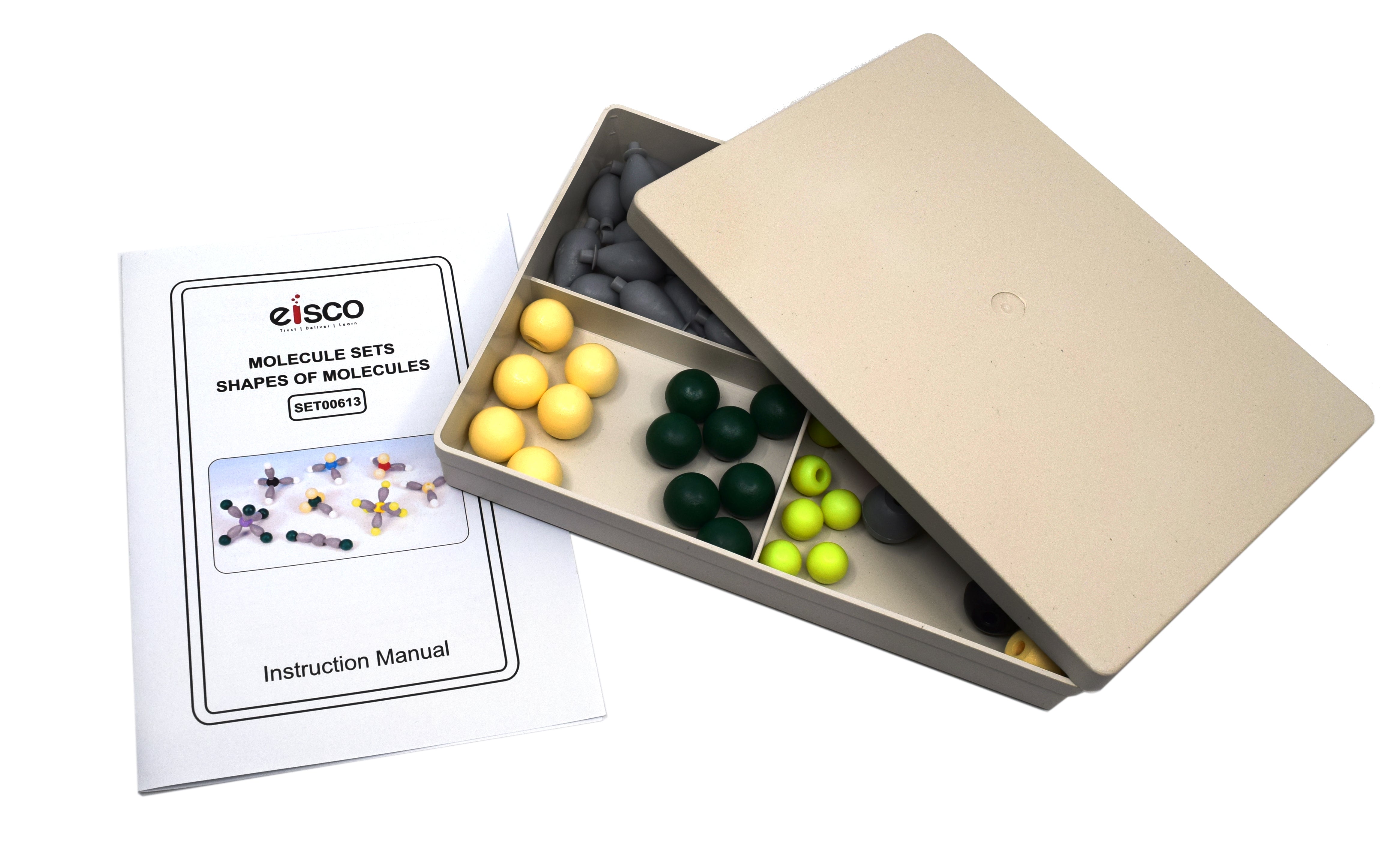 74-Piece VSEPR Molecular Model Kit for Bond Orientation