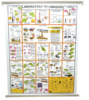 Laboratory Techniques Wall Chart, 75 x 100 cm
