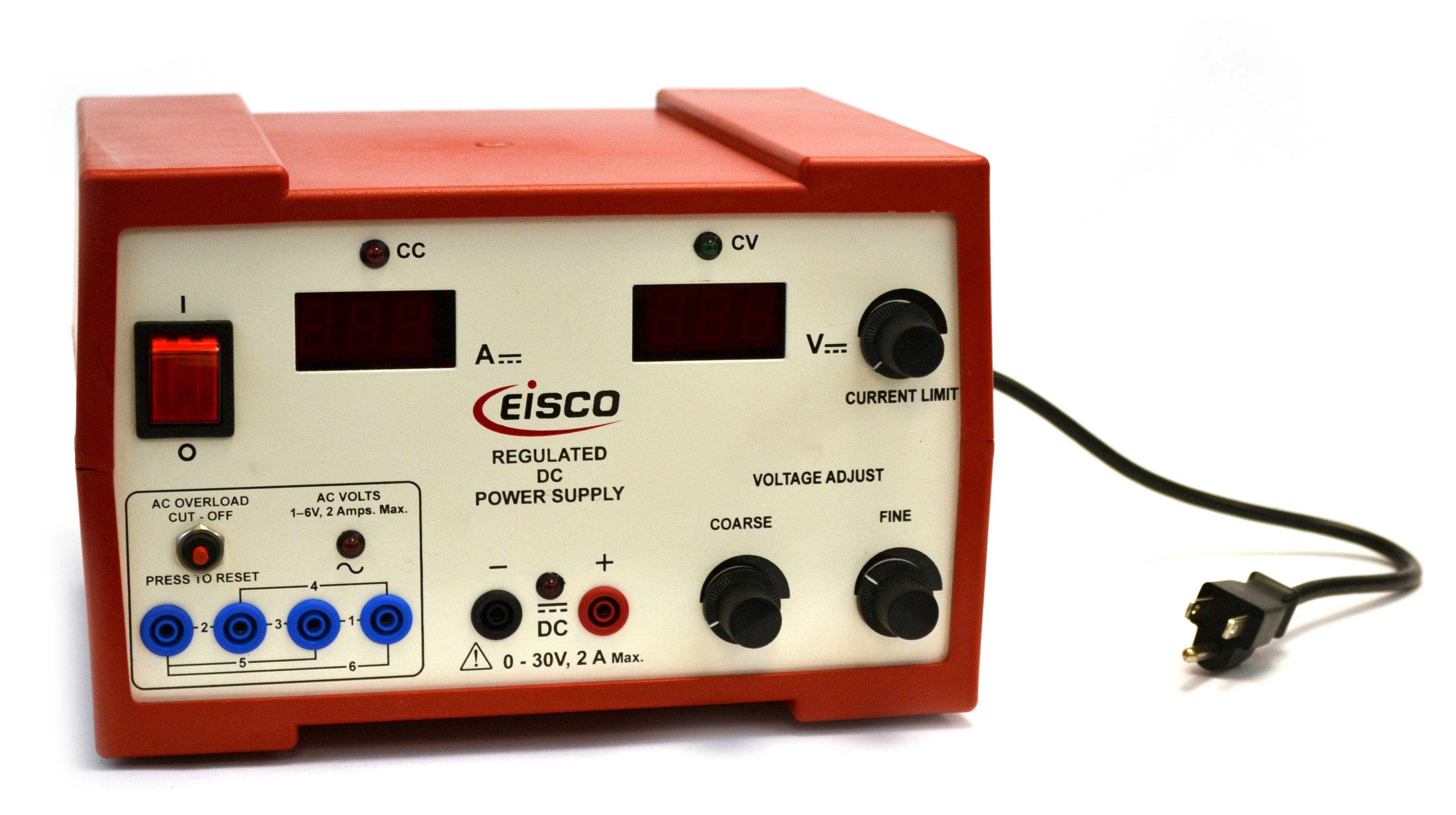 Regulated DC and AC Power Supply, 0-30V 2A DC and 1-6V AC (Discontinued)