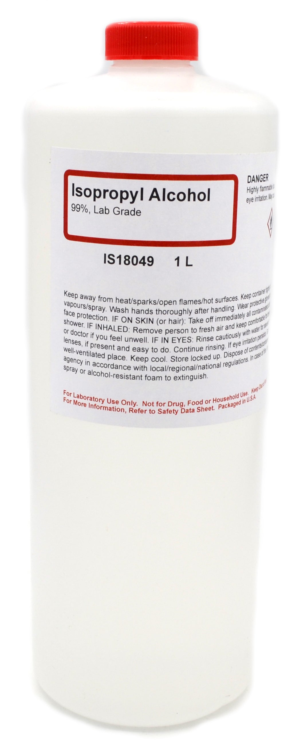 Laboratory Grade 99% Isopropyl Alcohol, 1L
