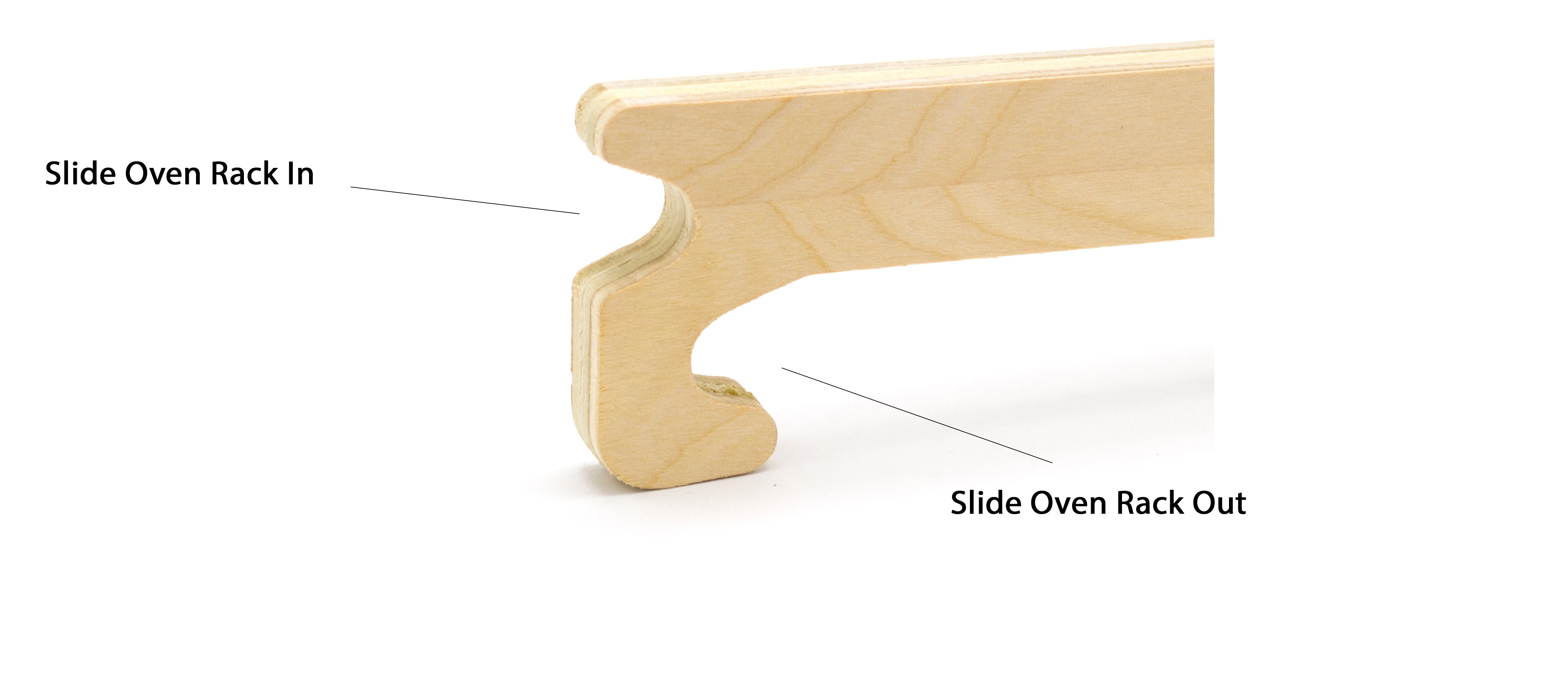 Unfinished Wooden Oven Rack Push Puller for Baking, 16.5 x 2.125 inch
