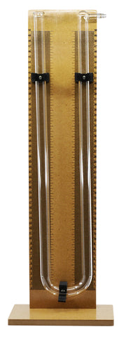 Demonstration Analog Manometer, Borosilicate Glass, 22.5"