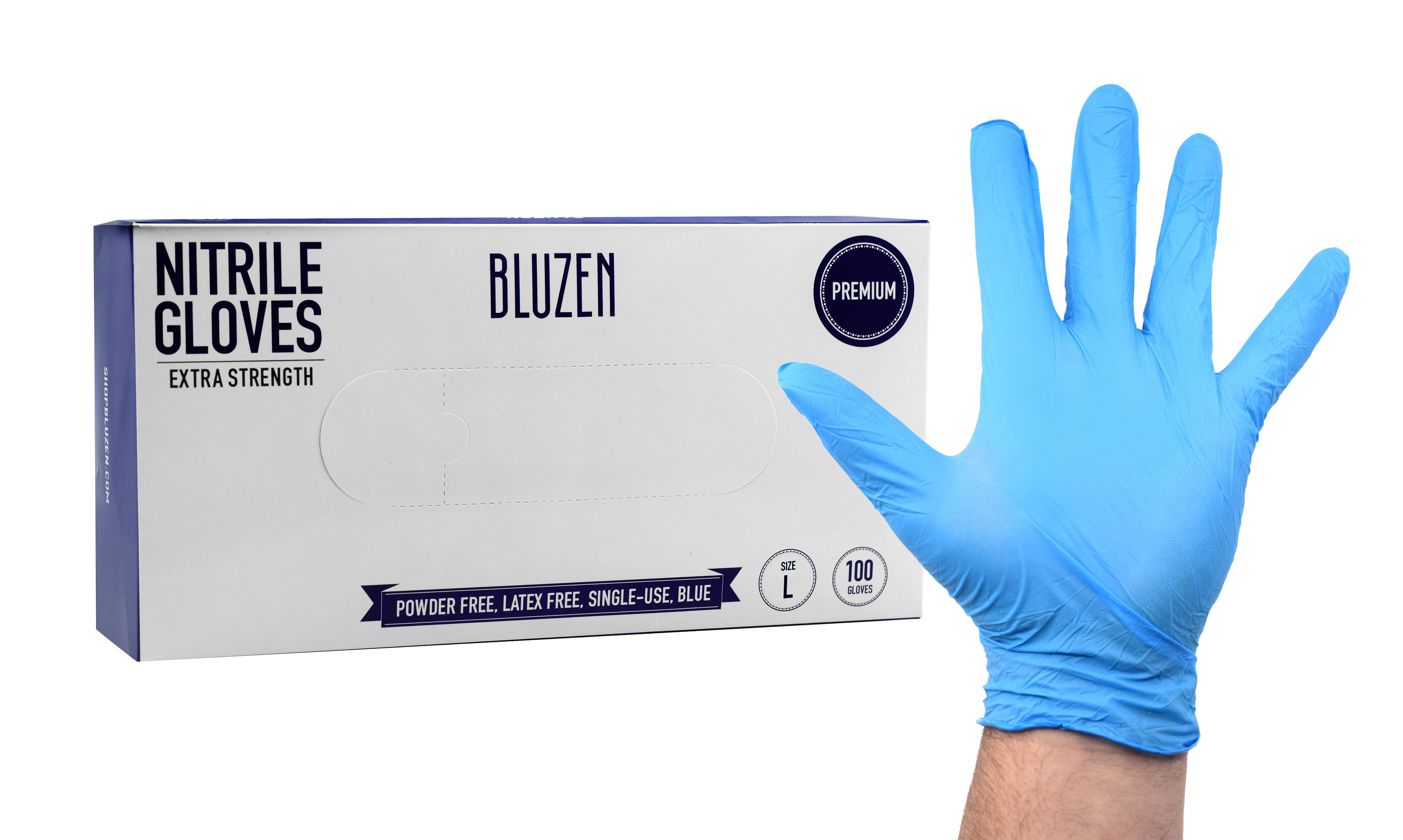 Nitrile Disposable Exam Gloves, Powder-Free